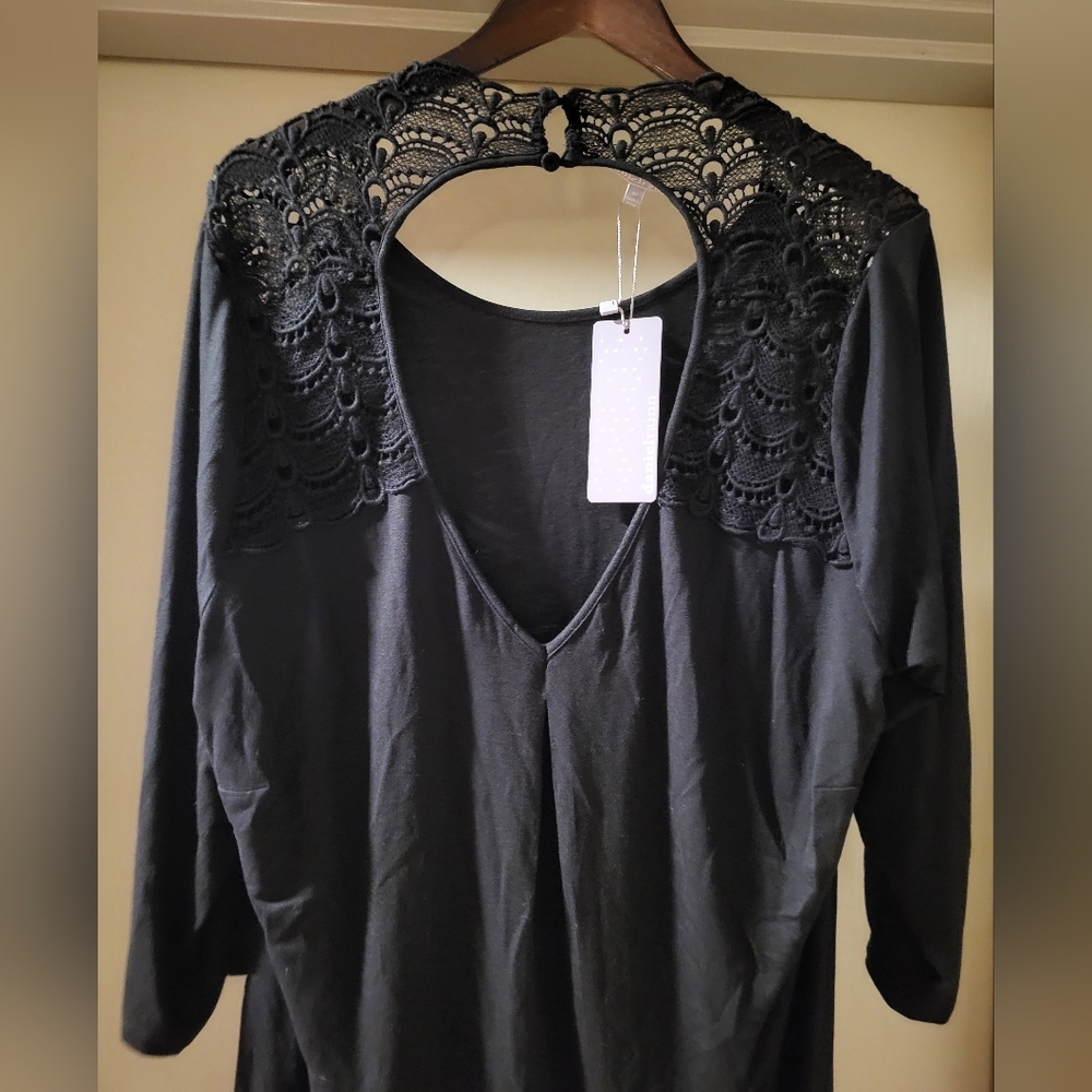 Daniel Rainn open back with lace top